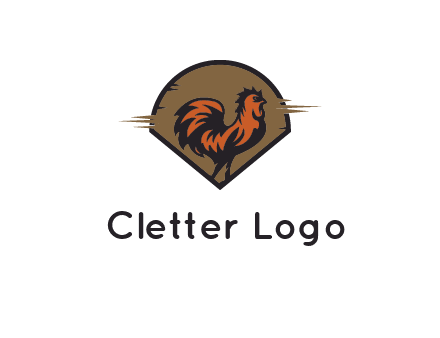 rooster in circle