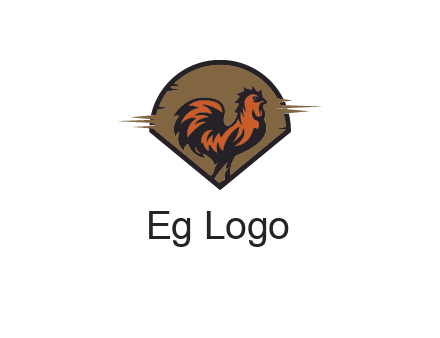 rooster in circle
