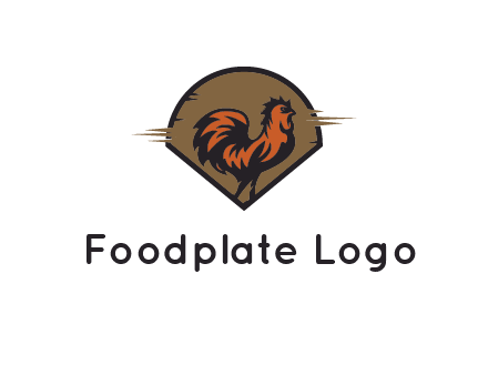 rooster in circle