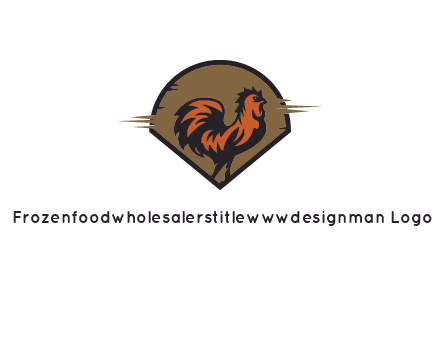 rooster in circle