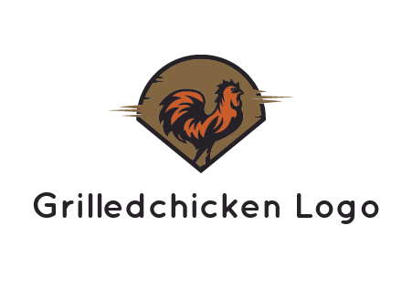 rooster in circle