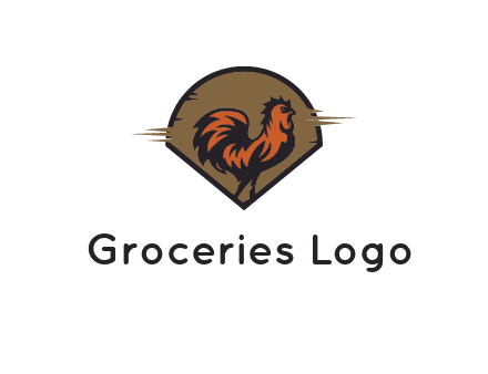 rooster in circle