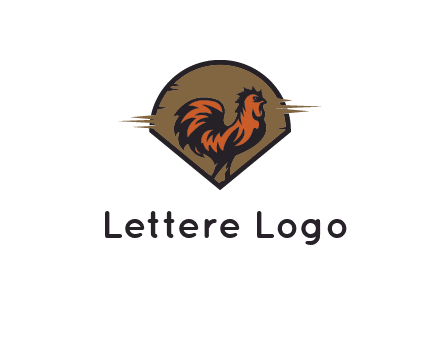 rooster in circle