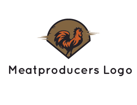 rooster in circle