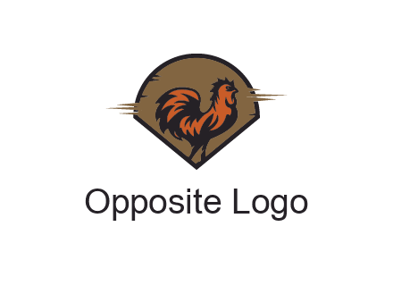 rooster in circle