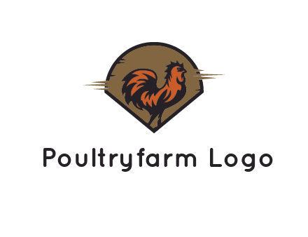 rooster in circle
