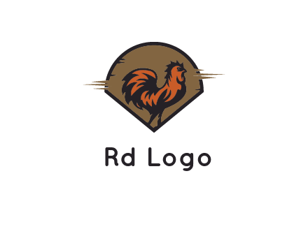 rooster in circle