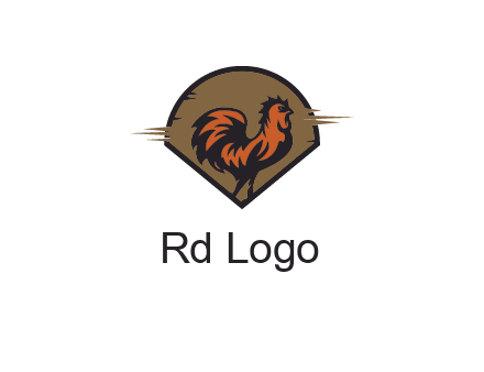 rooster in circle