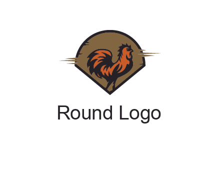 rooster in circle