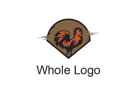 rooster in circle