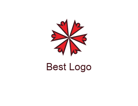 abstract people icon in circle