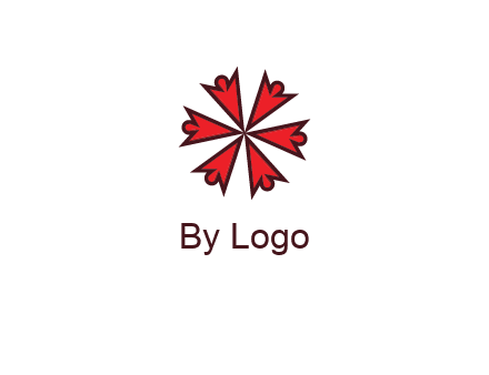 abstract people icon in circle