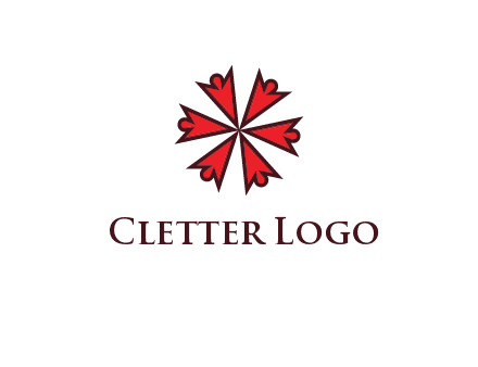 abstract people icon in circle