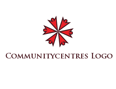 abstract people icon in circle