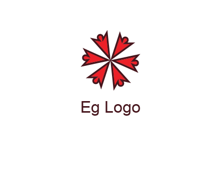 abstract people icon in circle