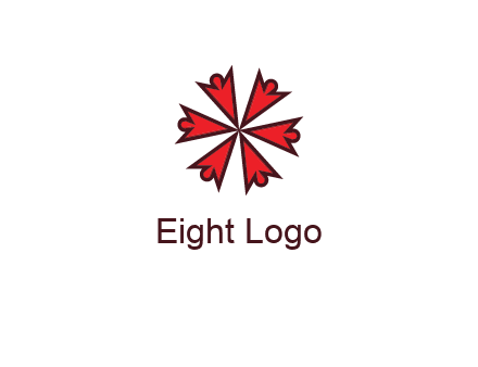 abstract people icon in circle