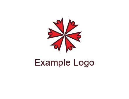 abstract people icon in circle