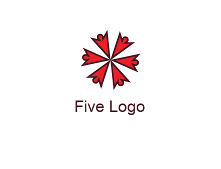 abstract people icon in circle