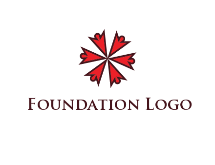 abstract people icon in circle