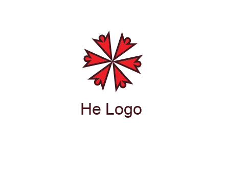 abstract people icon in circle