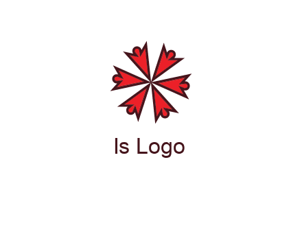 abstract people icon in circle