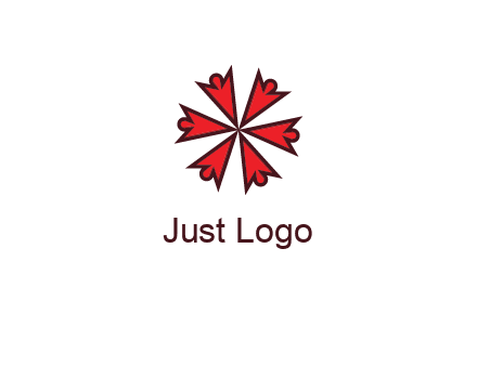 abstract people icon in circle