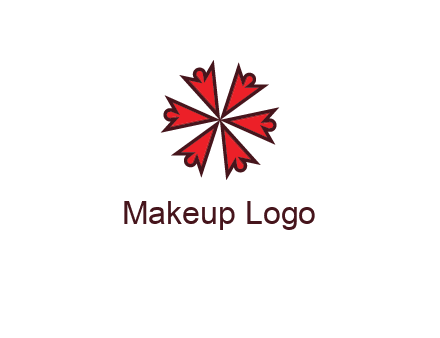 abstract people icon in circle