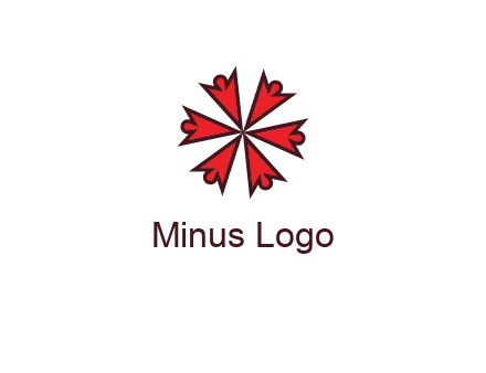 abstract people icon in circle