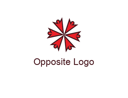 abstract people icon in circle