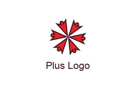 abstract people icon in circle