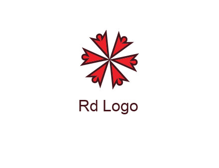 abstract people icon in circle