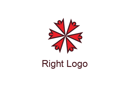 abstract people icon in circle