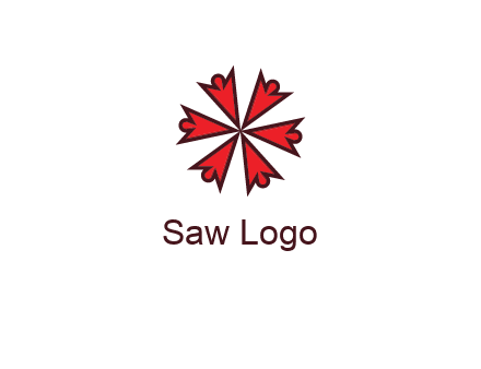 abstract people icon in circle