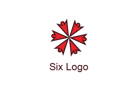 abstract people icon in circle