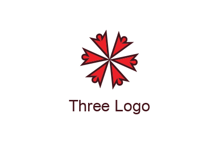 abstract people icon in circle