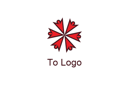 abstract people icon in circle