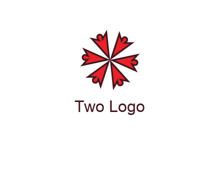 abstract people icon in circle