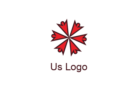abstract people icon in circle