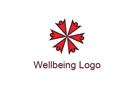 abstract people icon in circle