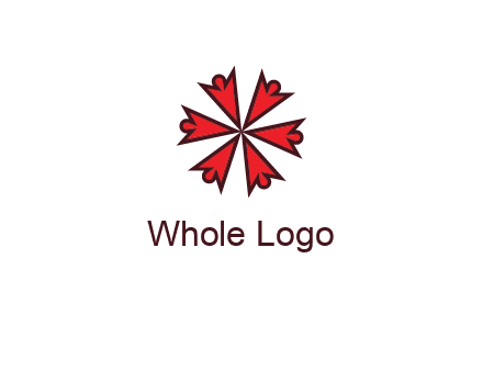 abstract people icon in circle