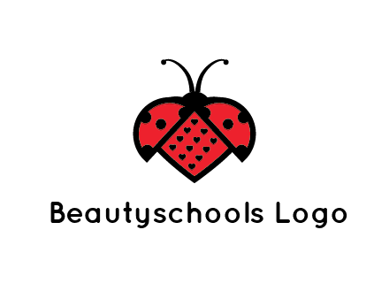 ladybug with heart signs in them