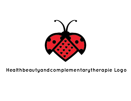 ladybug with heart signs in them