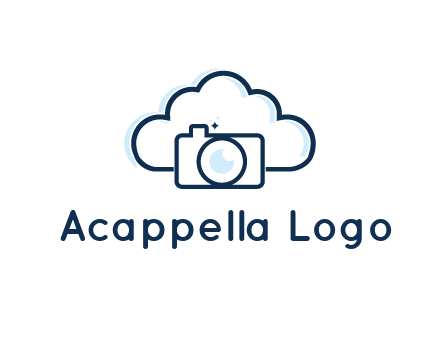 line art cloud behind camera