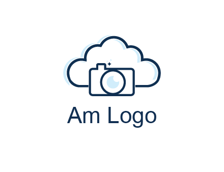 line art cloud behind camera