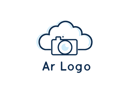 line art cloud behind camera