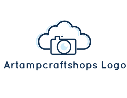 line art cloud behind camera