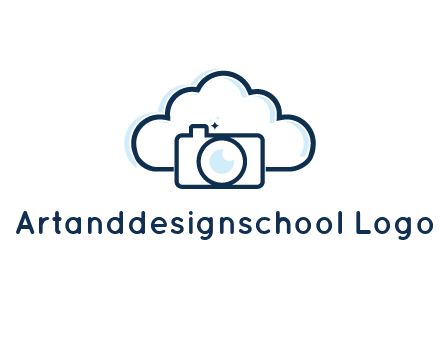 line art cloud behind camera