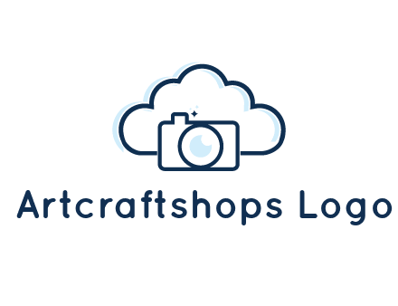 line art cloud behind camera