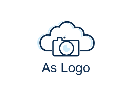 line art cloud behind camera