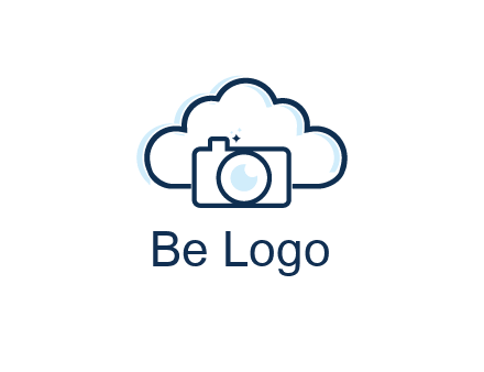 line art cloud behind camera